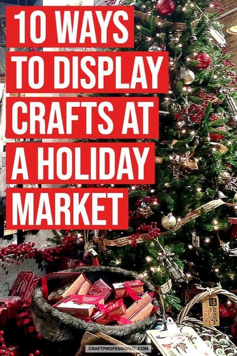 Craft Show Booth Display Ideas How To Build, Holiday Display Ideas, Christmas Bazarre Ideas, Christmas Craft Display Ideas, Indoor Craft Booth Displays Christmas, Christmas Wreath Display Ideas, Christmas Vendor Booth Display Ideas, Christmas Bazaar Booth Display, Christmas Bazaar Table Display