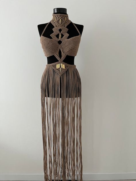 Burning Man Dress, Rope Dress, Man Dress, Resort Dress, Macrame Dress, Rave Outfit, Bra Cup Sizes, Resort Dresses, Festival Clothing