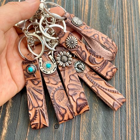 Faster shipping. Better service Diy En Cuir, Western Stuff, Market Ideas, Embellished Bags, Pendant For Men, Leather Carving, Cowboy Style, Western Leather, Wristlet Keychain