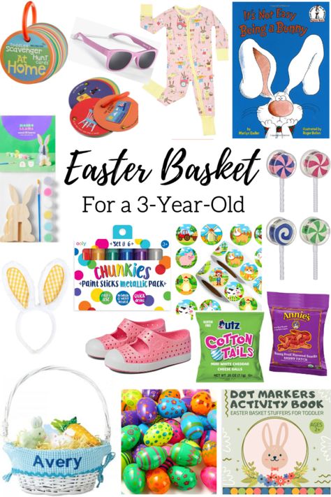 Shop this selection of Easter basket gift ideas for preschoolers. This is exactly what went into my 3-year-old's Easter basket and the gifts were used year-round! Toddler Easter Basket Ideas, Easter Gifts For Boys, Toddler Easter Basket, Easter Religious Crafts, Easter Chick Craft, Eggstra Special, Creative Easter Baskets, Candy Kids, Easter Basket Crafts