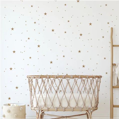 Ebern Designs Twinkle Stars Wall Decal | Wayfair Star Decals On Wall, Stickers On Wall, Birch Tree Wall Decal, Little Town Of Bethlehem, Star Wall Decals, Kids Room Wall Decals, Star Decals, Tree Wall Decal, Twinkle Star