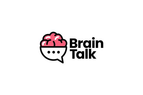 brain talk chat bubble think logo vector icon illustration --------------------------------------------------------------------------------------  Logo Features :  - Only 1 file : EPS (100% vector) - Text can not be edited, just a sample preview  DM us for purchasing exclusively Brain Icon Logo, Mind Logo Design, Podcast Logo Ideas, Mind Icon, Thinking Bubble, Mental Health Logo, Think Logo, Logo Brain, Dopamine Design