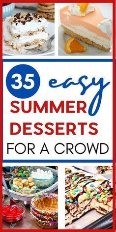 Fun Cookout Ideas, Cold Desserts For A Crowd, Desserts For The Beach, Quick Summer Desserts No Bake, August Dessert Ideas, Chocolate Summer Desserts Easy, End Of Summer Desserts, Beach Dessert Ideas, Summer Deserts Ideas