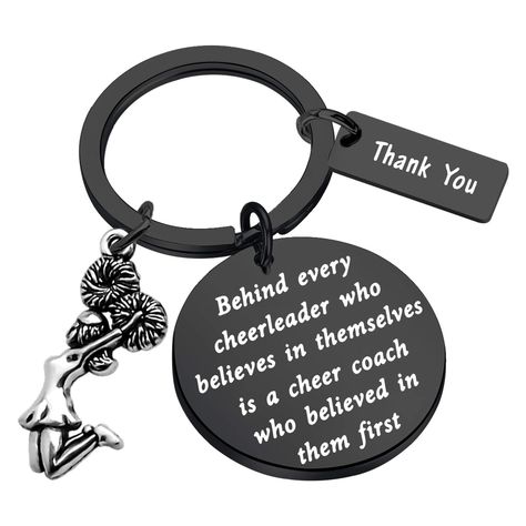 PRICES MAY VARY. Cheer Coach Appreciation Gift - Behind every cheerleader who believes in themselves is a cheer coach who believed in them first. Lovely way to express gratitude and appreciation to a special cheer coach. MATERIAL - Made of stainless steel, Non plating, Non allergic, Non fade, environmental protection and non-toxic, comfortable and easy to wear. MEASUREMENT - 30mm(1.18"). TIPS:manual measuring permissible error. A cheerleading themed gifts magnify our thoughtful gesture and make Cheerleading Diy, Cheer Snacks, Competition Gifts, Cheer Team Gift, Summit Cheer, Cheer Nationals, Vinyl Tshirt, Cheerleading Coach, Cheer Coach Gifts