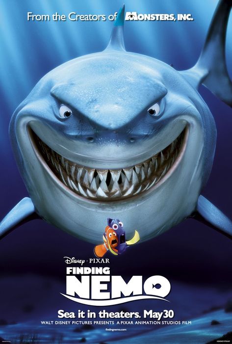 Finding Nemo Movie, Nemo Movie, Brave Movie, Finding Nemo 2003, Animated Movie Posters, Disney Movie Posters, Disney Finding Nemo, Martial Arts Movies, Monsters University