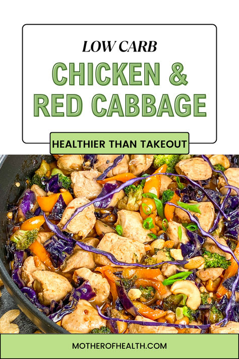 Experience the perfect balance of taste and health with our Low Carb Chicken and Red Cabbage Recipe. Packed with flavor and easy to prepare, this dish will satisfy both your taste buds and your waistline. Get ready to be transported to a world of culinary delight, all while keeping your carb intake in check! Chicken And Red Cabbage Recipes, Recipes Using Red Cabbage, Whole Foods Thanksgiving, Red Cabbage Recipe, Red Cabbage Recipes, Stir Fry Ingredients, Cabbage Stir Fry, Chicken Rice Soup, Steamed Cauliflower