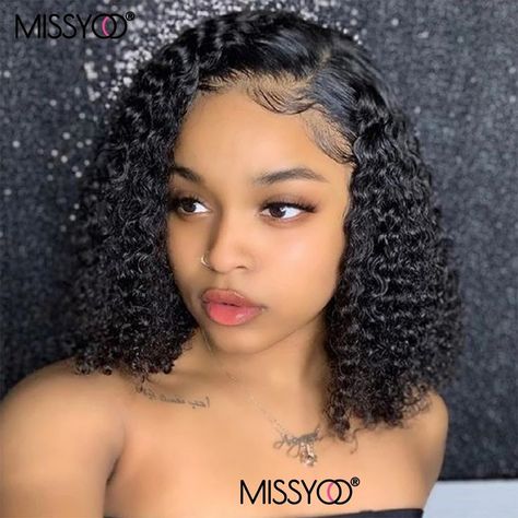 Curly Bob Wig, Curly Lace Frontal, Best Human Hair Wigs, Long Human Hair Wigs, Curly Bob Wigs, Bob Lace Front Wigs, Short Curly Bob, Deep Wave Hairstyles, Lace Front Human Hair Wigs