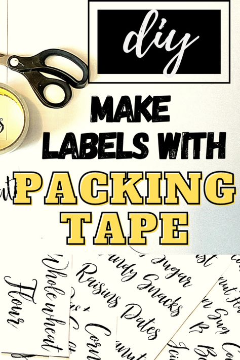 Masking Tape Labels, Make Labels, Tape Clear, Diy Labels, How To Make Labels, Scotch Tape, Logo Diy, Vintage Junk, Vintage Junk Journal