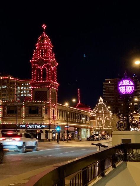 Kansas City Aesthetic, Kansas Aesthetic, Kansas City Plaza, Kansas City Skyline, America Photo, Country Club Plaza, Pink Neon Sign, Southern States, Hometown Pride