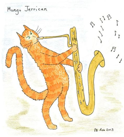 Saxophone Art, Gerry Mulligan, Jazz Instruments, Cat Story, Baritone Saxophone, Jazz Cat, Baritone Sax, Saxophones, Red Bank