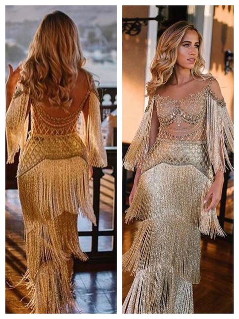 Fringe Dress Outfit, Great Gatsby Outfits, Gatsby Style Dresses, Evening Dress Outfit, Design Motivation, Classy Gowns, Dress Code Wedding, Fashion Sketches Dresses, Women Dresses Classy