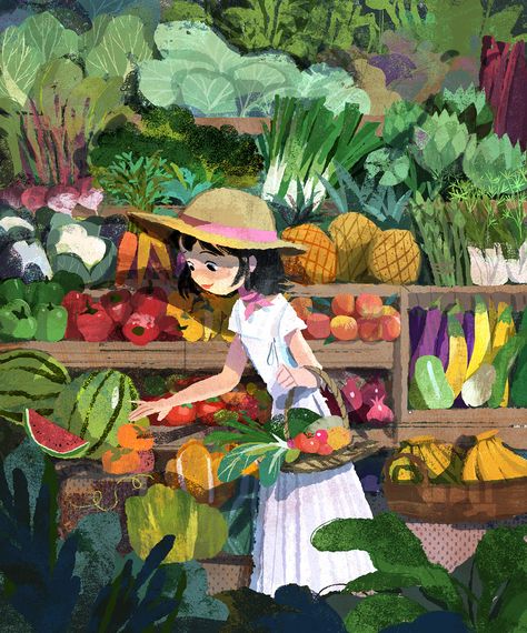 ポップアート ポスター, 동화 삽화, Illustration Photo, Book Illustration Art, Fruit Illustration, 캐릭터 드로잉, Fruit Vegetables, Lifestyle Art, Illustration Painting