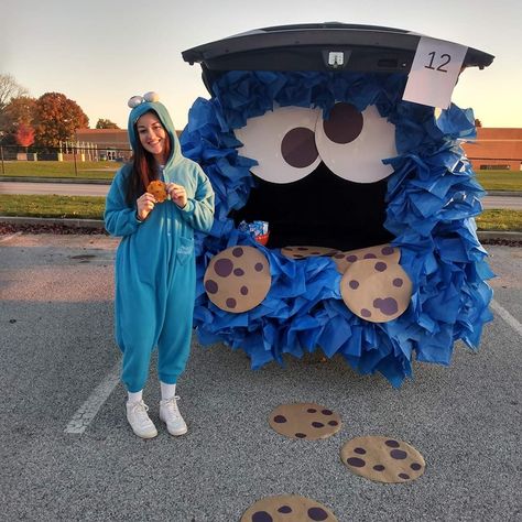 Cookie Monster Car Trunk Or Treat, Trunk Or Treat Simple Ideas, Cookie Monster Trunk Or Treat Ideas, Trunk Or Treat Ideas For Suv Christian, Monster Inc Trunk Or Treat Ideas, Trunk Or Treat Ideas For Sedans, Simple Trunk Or Treat Ideas For Suv, Cookie Monster Truck Or Treat, Trunk Or Treat Ideas For Cars Easy