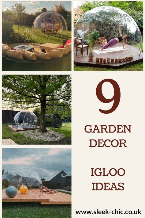 The versatility garden igloo's bring is perhaps one of their biggest advantages, from a sheltered space that can be enjoyed from winter through to summer, and an extension of your home that can be used for a myriad of purposes. If you need any more persuasion, here are 9 reasons why your outdoor space needs a garden igloo dome… Winter Igloo, Garden Igloo, Chic Interior, Winter Garden, Cottage Garden, A Garden, Modern Minimalist, Outdoor Space, Minimalist Design