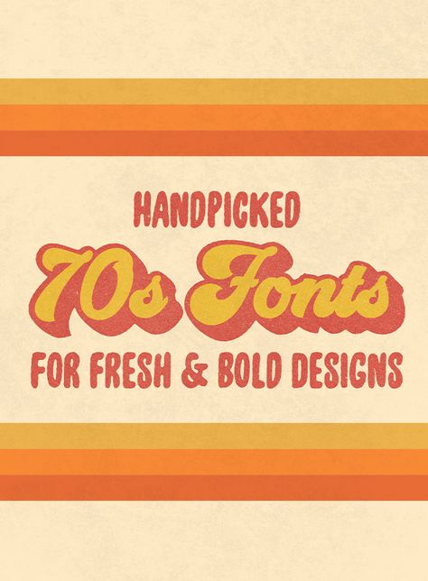 Handpicked 70s Fonts for Fresh & Bold Designs Logo Typo, 10 Tattoo, Design Alphabet, Logos Retro, Instagram Font, Inspiration Logo Design, Vintage Logos, Retro Graphic Design, Create Logo