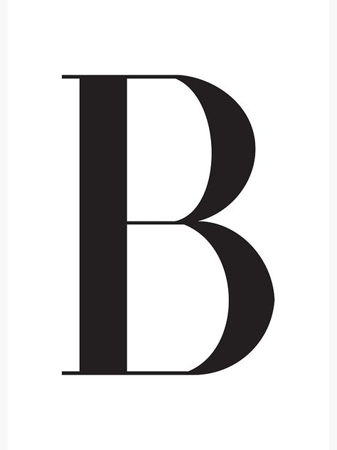 "Bold Letter 'B' Monogram, Typography Letter Art" Canvas Print by Pegausaurus | Redbubble B Pictures Letter, Letter B In Different Fonts, B Letter Aesthetic, B Font Letter, B Aesthetic Letter, Letter B Aesthetic, The Letter B Design, Letter B Cursive, B Wallpaper Letter