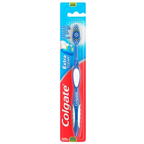 Colgate Extra Clean Full Head Toothbrush, Medium - 1 Count - Walmart.com - Walmart.com Soft Bristle Toothbrush, Toothbrush Colgate, Colgate Toothbrush, Collage Dorm, Mouth Care, Teeth Brush, Colgate Toothpaste, Colgate Palmolive, Brush Teeth