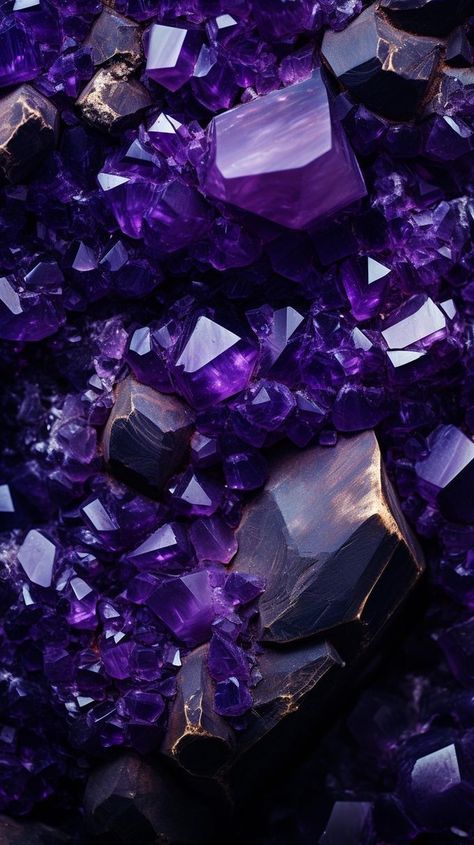 Gem Stone Wallpaper, Purple Crystal Wallpaper, Purple Luxury Aesthetic, Amethyst Background, Amethyst Aesthetic, Amethyst Wallpaper, Crystal Background, Qhd Wallpaper, Bubbles Wallpaper