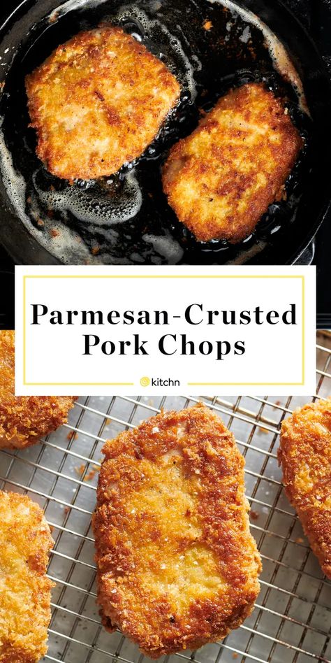 Crusted Pork Chops, Parmesan Crusted Pork Chops, Boneless Pork Loin Chops, Boneless Pork Chop Recipes, Breaded Pork Chops, Easy Pork Chops, Pork Chop Recipes Baked, Pork Chop Dinner, Boneless Pork Loin