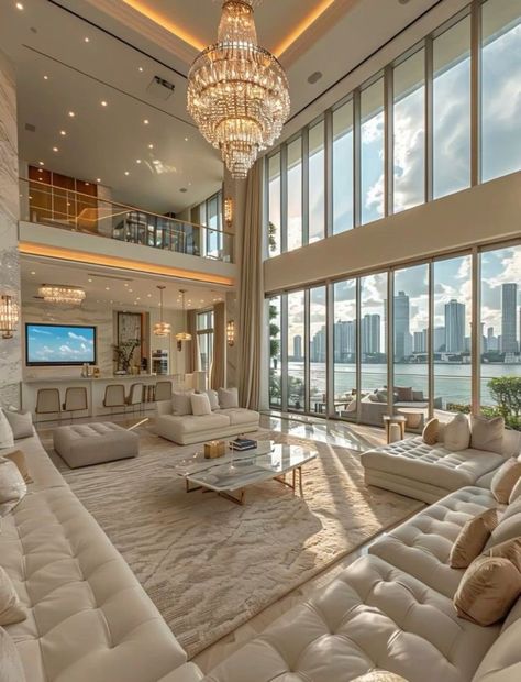 Mansion Living Room, تصميم داخلي فاخر, Dream Life House, تصميم للمنزل العصري, التصميم الخارجي للمنزل, Mansion Interior, Dream House Rooms, Mansions Luxury, Luxury Homes Dream Houses