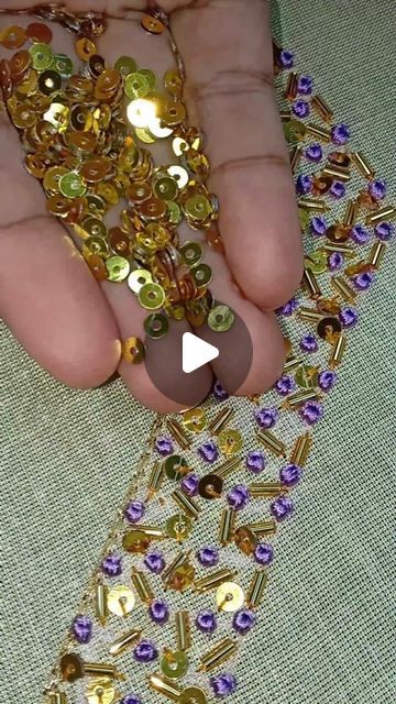 shadiya handworks on Instagram: "Hand embroidery neck tutorial for blouse #handembroideryforbeginners  #blousebackdesign  #backneckembroidery #onamsareeblouse #onamspecial  #onamcollection  #handembroiderytips  #frechknot #beadwork" Cut Dana Work Designs, Onam Saree Blouse, Neck Tutorial, Hand Work Blouse, Embroidery For Beginners, Hand Work, Work Blouse, Anarkali, Indian Fashion