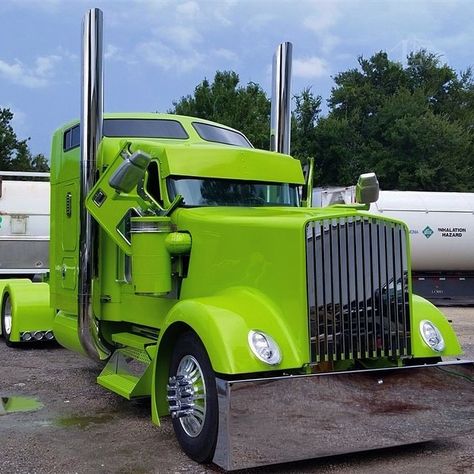 Custom Kenworth W900L.. Custom Big Rig, Customised Trucks, American Trucks, Custom Big Rigs, Rat Rods Truck, Show Trucks, Long Nose, Kenworth Trucks, Heavy Duty Trucks