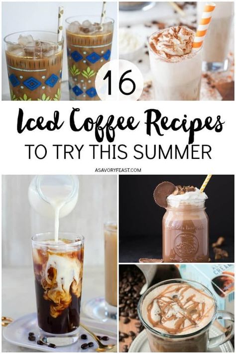 Coffee Recipe Ideas, Seasonal Coffee Drinks, Summer Coffee Drinks, Homemade Iced Coffee, Iced Coffee Recipes, Iced Coffee Recipe, Iced Coffee At Home, Iced Coffee Drinks, Spring Coffee