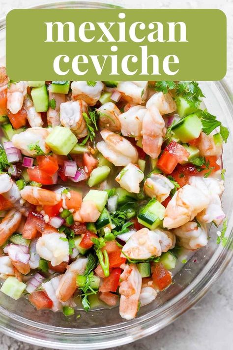 Ceviche Recipe - Isabel Eats Ceviche Recipe Fish, Best Ceviche Recipe, Ceviche Recipe Mexican, How To Make Ceviche, Seafood Ceviche, Mexican Ceviche, Shrimp Ceviche Recipe, Isabel Eats, Mexican Shrimp