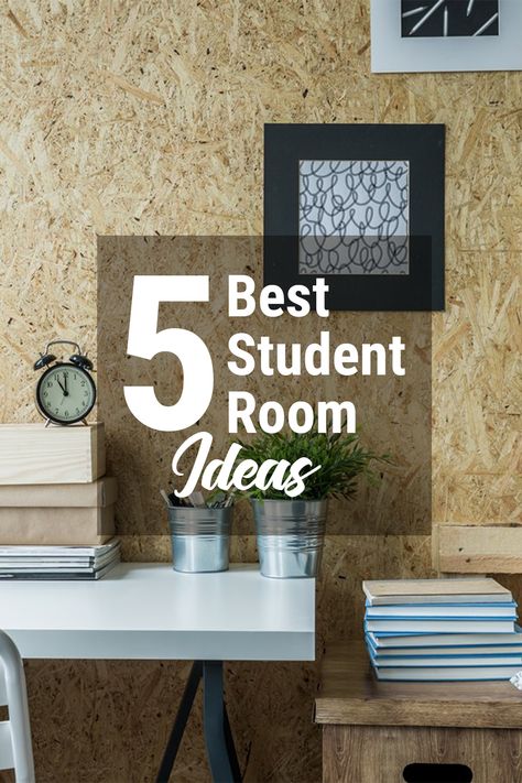 Every student who has to move to a new place to study faces accommodation challenges. Now we all know about the tons of problems in regards to student housing. However, one of the major problems that often gets overlooked is the size of living quarters, which are usually quite small. These student room ideas will help them make the most out of any small spaces and make it feel more like home! Small Bedroom Ideas Student, Student Flat Ideas, Student Living Room Ideas, Student Flat Decor, Hostel Room Decor Ideas Small Spaces, Student House Decor, Student Accommodation Room Ideas, Study Room Decor Student, Student Apartment Ideas