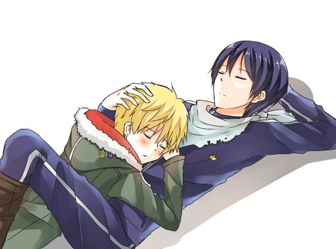 Yato & Yukine Yato X Hiyori, Yukine Noragami, Yato And Hiyori, Yato Noragami, Noragami Anime, Beautiful Snakes, Princess Drawings, Noragami, Cute Anime Couples