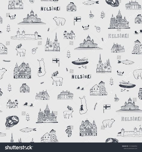 Finland Illustration, Finnish Tattoo, Sweden Tattoo, Finland Aesthetic, Finland Map, Theme Tattoo, Tattoo People, Aesthetic Tattoo, Gift Inspiration