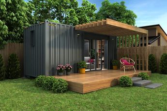 Container House Ideas, Container Home Designs, Shipping Container Office, 20ft Container, Container Cabin, Container Office, Container House Plans, Casa Container, Shipping Container House