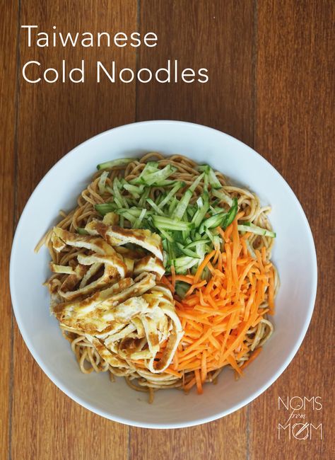 Chinese Cold Noodles Recipe | Noms From Mom Cold Noodles Recipes, Ceviche Recipes, Cold Noodles, Noodle Recipe, Chinese Noodles, Cold Dishes, Healthy Meals To Cook, Noodles Recipe, Summer Dishes