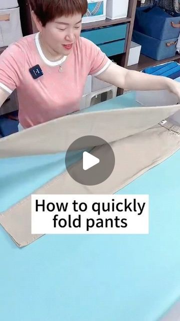 How To Folding on Instagram: "Neat way to fold pants🤔🤔It’s useful when traveling! #foldingpants #traveltips #storagebox #cleaning #fyp" Folding Dress Pants For Travel, How To Fold Blazer For Travel, How To Fold Pants For Travel Suitcases, Fold Pants For Travel, Folding Pants For Travel, How To Fold Jeans For Travel, How To Fold Pants For Travel, How To Fold Clothes For Travel Suitcases, How To Fold Trousers