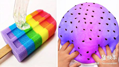 Slime Youtube, Satisfying Slime Videos, Most Satisfying Video, How To Make Slime, Satisfying Videos, Slime Videos, Slime Asmr, Most Satisfying, Oddly Satisfying