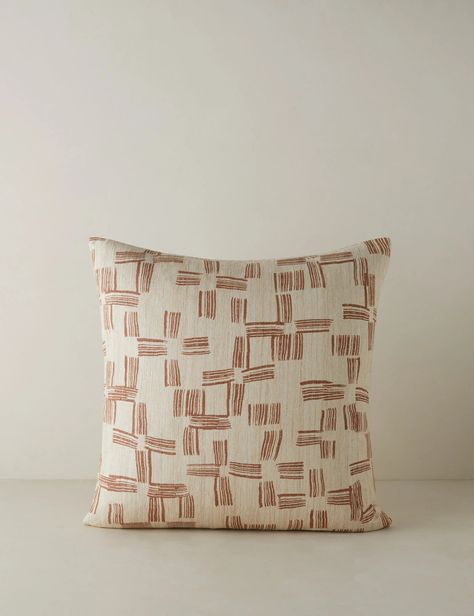 Crossmarks Silk Pillow by Élan Byrd Burled Wood Furniture, Silk Throw Pillows, Apartment Items, Bright Living Room, Long Lumbar Pillow, Bathroom Ceiling Light, Lulu And Georgia, Textile Designer, Bedding Essentials