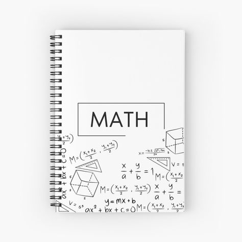 Get my art printed on awesome products. Support me at Redbubble #RBandME: https://www.redbubble.com/i/notebook/Math-Equations-Notebook-by-ArtByAirionna/135075410.WX3NH?asc=u 4th Quarter Design Notebook, 1st Quarter Design Notebook, First Page Of Notebook, Maths Notebook Cover Ideas, Math Notebook Design, First Page Of Project, Math Notebook Cover, تزيين دفاتر, Project Cover Page