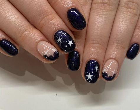 Pretty Nails Simple Acrylic, Different Color Nails Acrylic, Nails Art Designs Summer, Star Wars Nails, Summer Nails Art Designs, Summer Nail Art Designs, Summer Nails Art, Navy Nails, Witchy Nails