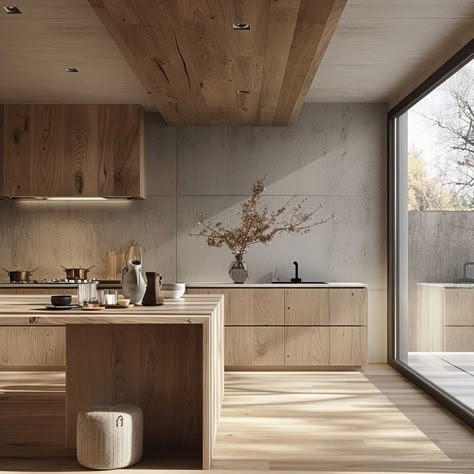 Kitchen Peninsula Wood Panel, Half Wall Paneling, Half Wall Paneling Ideas, Wall Paneling Ideas, Minimalist Armchair, Paneling Ideas, Columns Decor, Swedish Homes, Swedish Kitchen