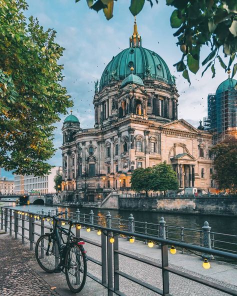 Moody end of the day in Berlin 💙 How impressive is the Berliner Dom ! Is was really nice to rediscover this city during our journey with… Berlin Photography, Berlin Photos, Berlin Street, Berlin Travel, Berlin City, City Aesthetic, Berlin Germany, Germany Travel, Places Around The World