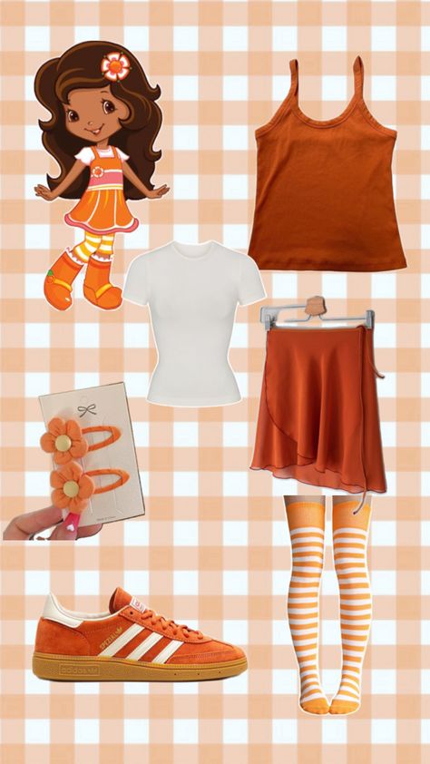 aesthetic halloween costume strawberry shortcake character orange blossom Orange Blossom Costume, Costume Strawberry Shortcake, Blossom Costume, Strawberry Shortcake Halloween Costume, Strawberry Shortcake Character, Blossom Costumes, Strawberry Shortcake Outfits, Cake Costume, Strawberry Shortcake Costume