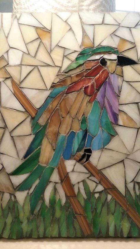 Mosaic Ideas Beginner Pattern, Bird Mosaic Patterns, Mosaic Ideas Beginner, Mosaic Patterns For Beginners, Bird Mosaics, Mosaic Designs Pattern, Chickadee Mosaic, Bird Of Paradise Mosaic, Parrot Mosaic Art