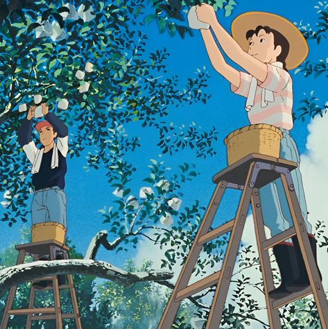 Studio Ghibli Background, Japanese Animated Movies, Only Yesterday, Studio Ghibli Movies, Studio Ghibli Art, Ghibli Movies, Ghibli Art, Old Anime, My Neighbor Totoro