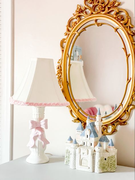 Subtle Disney Princess Nursery, Pastel Disney Nursery, Princess Playroom Ideas, Disney Girl Nursery Themes, Girl Disney Nursery, Vintage Fairytale Nursery, Baby Girl Disney Nursery, Disney Nursery Ideas Girl, Subtle Disney Nursery