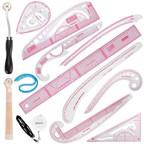 French Curve, Sewing Templates, Ruler Set, Plastic Dress, Cloth Design, Costura Diy, Sewing Lessons, Sewing Pattern Design, Sewing Tools