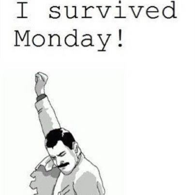 I survived #Monday Tuesday Greetings, Monday Greetings, Morning Announcements, Inspirational Lyrics, Monday Humor, Weekend Quotes, Inspirational Words Of Wisdom, Monday Quotes, Its Friday Quotes