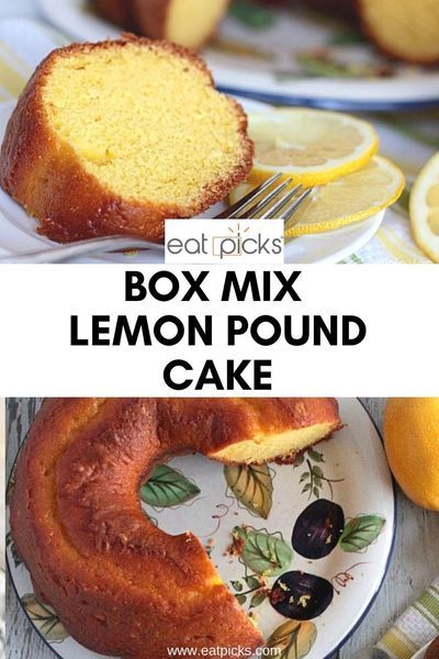 Cake Mix Pound Cake, Lemon Cake Mix Recipe, 7 Up Cake, Duncan Hines Cake, Boxed Cake Mixes Recipes, Lemon Pound Cake Recipe, Party Food Dessert, Lemon Bundt Cake, Lemon Cake Mixes