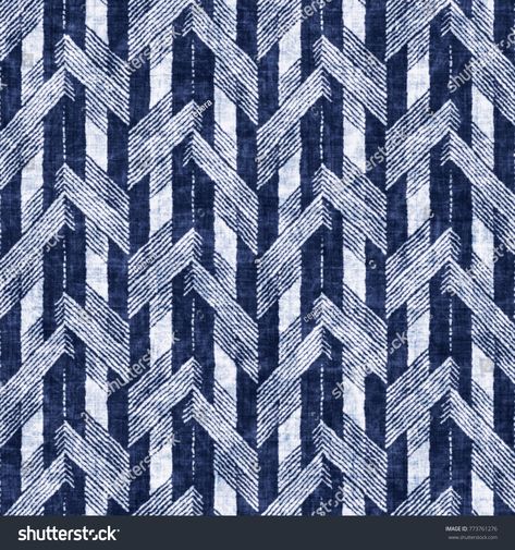 Abstract Herringbone Motif In White And Indigo Shades. Seamless Pattern. Tropical Fabric Prints, Aztec Decor, Flower Print Pattern, Graphic Motif, Textile Pattern Design, Digital Print Fabric, Print Wallpaper, Fabric Pattern, Herringbone Pattern