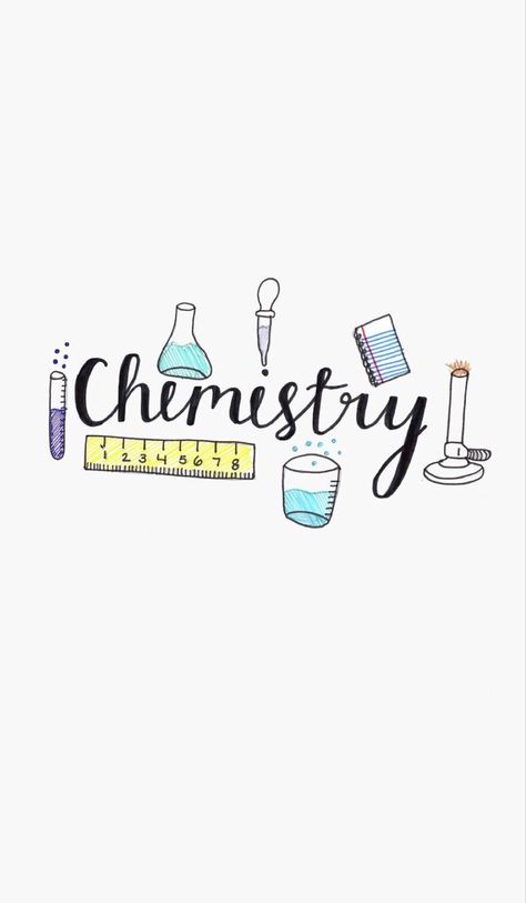 Chemistry Title Ideas, Copybook Design Ideas, General Chemistry Calligraphy, Chemistry Project Cover Page Aesthetic, Chemistry Page Design, Biology Title Page Aesthetic, Chemistry Heading Design, Chemistry Front Page Design Aesthetic, Border Design For Chemistry