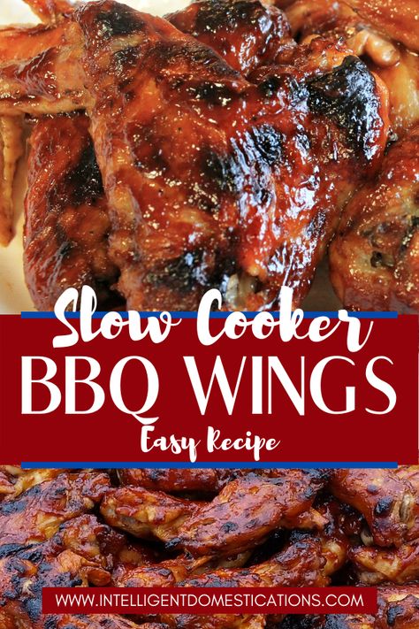 Crockpot Bbq Chicken Wings, Breakfast Thanksgiving, Wings Slow Cooker, Bbq Wings Recipe, Crockpot Bbq Chicken, Bbq Chicken Wings Recipe, Slow Cooker Chicken Wings, Slow Cooker Bbq Chicken, Bbq Chicken Crockpot